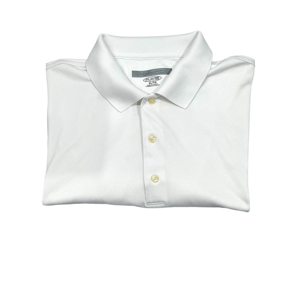 GREG NORMAN PLAY DRY® WHITE TONAL DIAMOND EMBOSSED POLO SHIRT - Picture 4 of 14